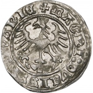 Sigismund I. der Alte, Halber Pfennig 1512, Vilnius - DVCIS/T:/V Stempel - selten
