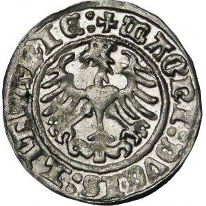 Sigismund I the Old, Half-penny 1512, Vilnius - error, SIGISMVNI - very rare