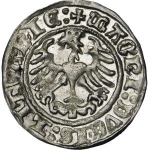 Žigmund I. Starý, polgroš 1512, Vilnius - chyba, SIGISMVNI - veľmi zriedkavé