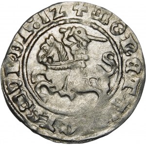 Zikmund I. Starý, půlpenny 1512, Vilnius - tečka - velmi vzácné