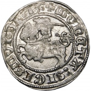 Sigismund I. der Alte, Halbpfennig 1513, Vilnius - Ring - Doppelpunkt - selten