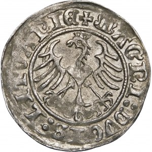 Sigismund I. der Alte, halber Pfennig 1513, Vilnius - Doppelpunkt