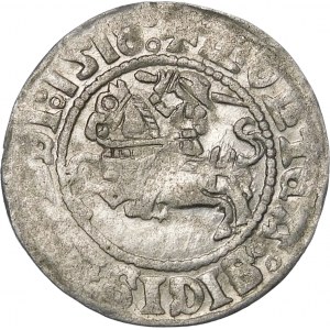 Zygmunt I Stary, Półgrosz 1518, Wilno – błąd, MONTEA – dwukropki – rzadki