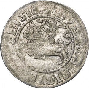 Sigismund I the Old, Half-penny 1518, Vilnius - error, MONTEA - colons - rare