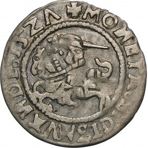 Sigismund I the Old, Half-penny 1527, Vilnius - error, SIGISMVANDI - rare