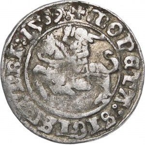 Sigismund I. der Alte, Halbpfennig 1509, Vilnius - Pogon ohne Scheide - Ring über Pogon - sehr selten
