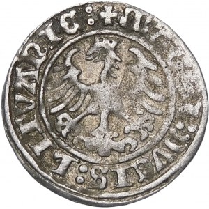 Zikmund I. Starý, půlpenny 1509, Vilnius - Pogon bez pochvy - Prsten nad Pogonem - velmi vzácný