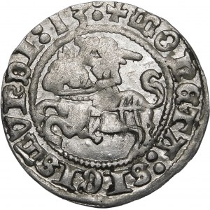 Sigismund I. der Alte, Halbpfennig 1513, Wilna - Doppelpunkt, Vierfache - schön