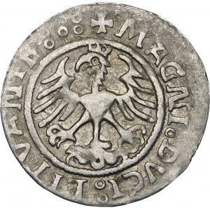 Sigismund I the Old, Half-penny 1522, Vilnius - error, DVCI - pentacle - very rare