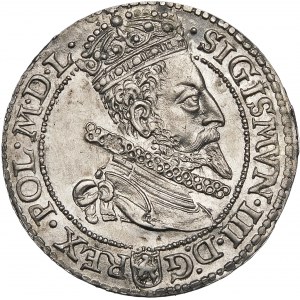 Sigismund III Vasa, Sixpence 1599, Malbork - small head - beautiful
