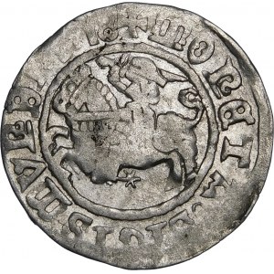 Sigismund I. der Alte, halber Pfennig 1518, Vilnius - Münze - sehr selten
