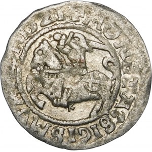 Sigismund I the Old, Half-penny 1521, Vilnius - error, SIGISMVANDI - very rare