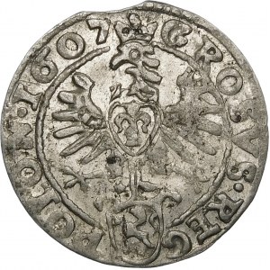 Sigismund III Vasa, Grosz 1607, Krakow - REG