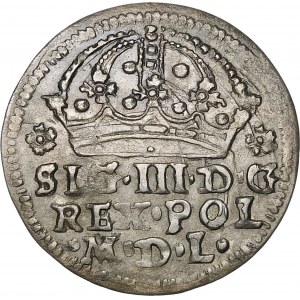 Sigismund III Vasa, 1608 penny, Cracow - rosettes