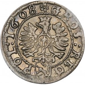 Sigismund III Vasa, 1608 penny, Cracow - rosettes
