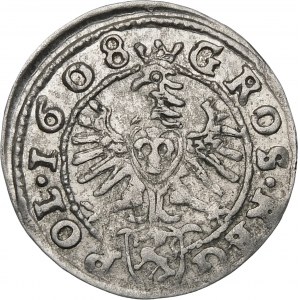 Sigismund III Vasa, 1608 penny, Cracow - balls