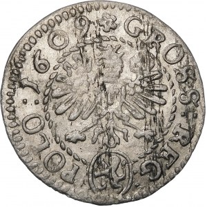 Zygmunt III Waza, Grosz 1609, Kraków – Lewart – piękny