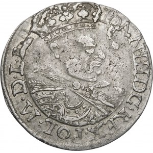 John III Sobieski, Sixpence 1682, Krakow - wearing a crown