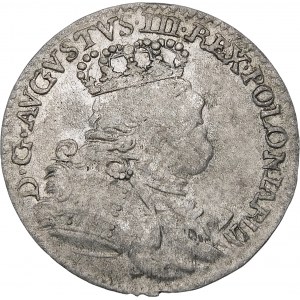Augustus III Sas, Trojak 1754 EC, Leipzig - in armor - rare