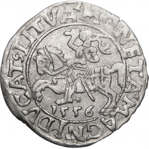 Sigismund II Augustus, Halbpfennig 1556, Wilna - LI/LITVA - Variante