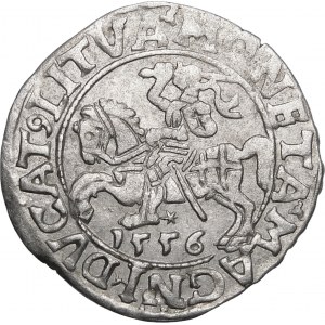 Sigismund II Augustus, Half-penny 1556, Vilnius - LI/LITVA - variant