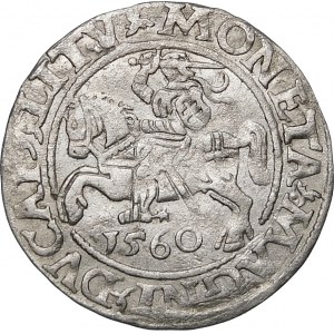 Zygmunt II August, Półgrosz 1560, Wilno – DVX L/LITV