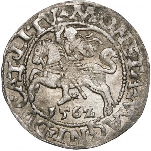 Žigmund II August, Polovičný groš 1562, Vilnius - 18 Pogoń, L/LITV