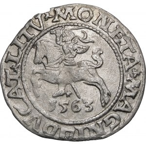 Zikmund II Augustus, půlgroše 1563, Vilnius - 19 Pogoń, sekera, M D L/LITV - vzácný