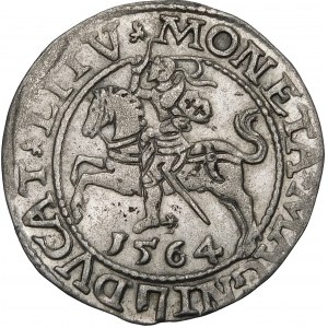 Sigismund II Augustus, Half-penny 1564, Vilnius - 21 Pogon, Axe, L/LITV