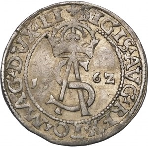 Sigismund II Augustus, Trojak 1562, Vilnius - Pogon nicht im Schild - LI/LI