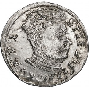 Stefan Batory, Trojak 1582, Wilno – Leliwa pod popiersiem