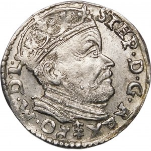 Stefan Batory, Trojak 1585, Vilnius - Liščí erb - varianta