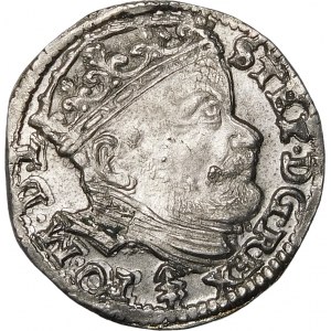 Stefan Batory, Trojak 1586, Vilnius - Wappen Lis - R∙EX