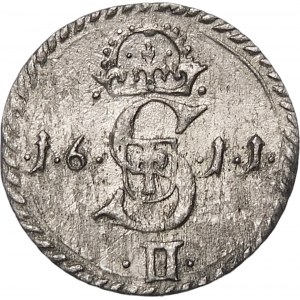 Sigismund III. Vasa, Zwei-Dollars 1611, Vilnius - Sorte - selten