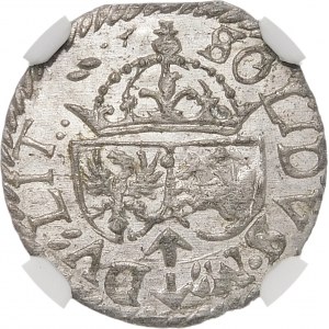 Zygmunt III Waza, Szeląg 1614, Wilno – RƎX – rzadszy i piękny