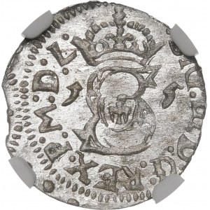 Sigismund III Vasa, 1615 Shelrogue, Vilnius - trifoliate on reverse - beautiful