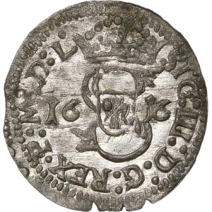 Zygmunt III Waza, Szeląg 1616, Wilno – „kątomierze” – piękny i rzadki