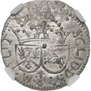 Zygmunt III Waza, Szeląg 1617, Wilno – pełna data – rzadszy