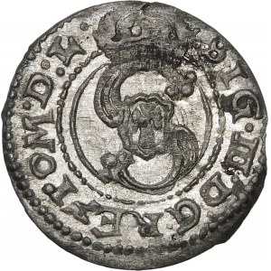 Sigismund III Vasa, Shelly 1625, Vilnius - REZ IO Fehler - selten und schön