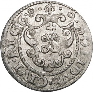 Sigismund III Vasa, Shelly 1589, Riga - Variante - seltener und schön