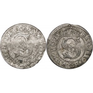 Sigismund III. Vasa, Schellfisch 1589/8 und 1589, Riga - Satz (2 Stck.)