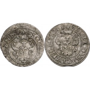 Zikmund III Vasa, Šelly 1589/8 a 1589, Riga - sada (2 ks)