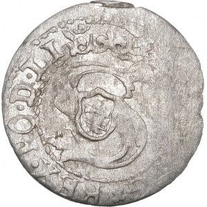 Zygmunt III Waza, Szeląg 1604, Ryga – obrócona 4 – rzadki