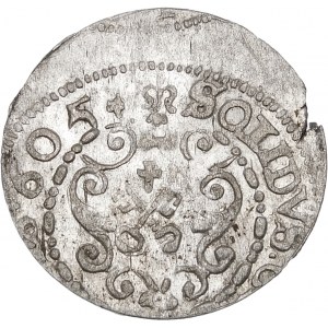 Zygmunt III Waza, Szeląg 1605, Ryga – II zamiast LI – rzadszy
