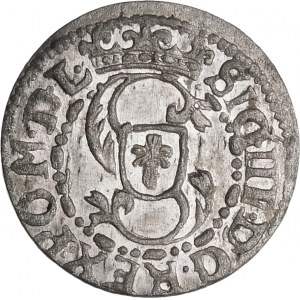 Zygmunt III Waza, Szeląg 1617, Ryga – pełna data – wyśmienity