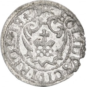 Zygmunt III Waza, Szeląg 1618, Ryga – gwiazdki – rzadki