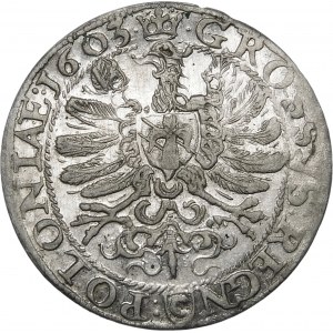 Zikmund III Vasa, Grosz 1603, Krakov - vzácný - výborný
