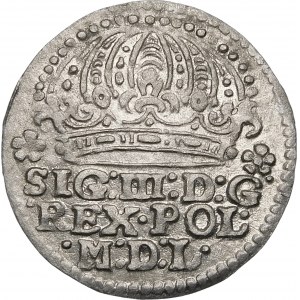 Sigismund III Vasa, Grosz 1612, Krakau - ∙1∙6∙1Z: Rosette - Variante - schön