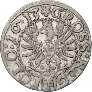 Sigismund III Vasa, Grosz 1613, Cracow - variant :16∙13