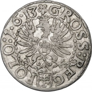 Žigmund III Vasa, Grosz 1613, Krakov - variant :1∙6∙13